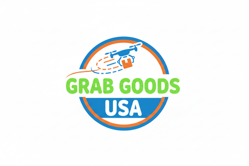Grab Goods USA Logo - Neon Green Text